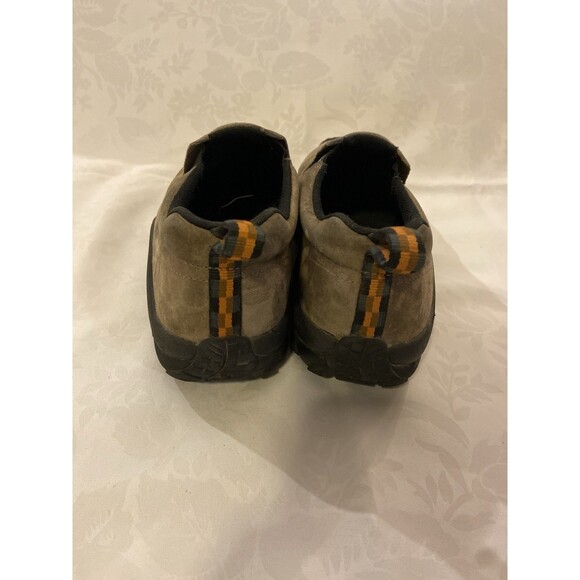 Merrell Jungle Moc Shoes Men’s 11 Gray Nubuck Leather Slip On Clogs Mules
